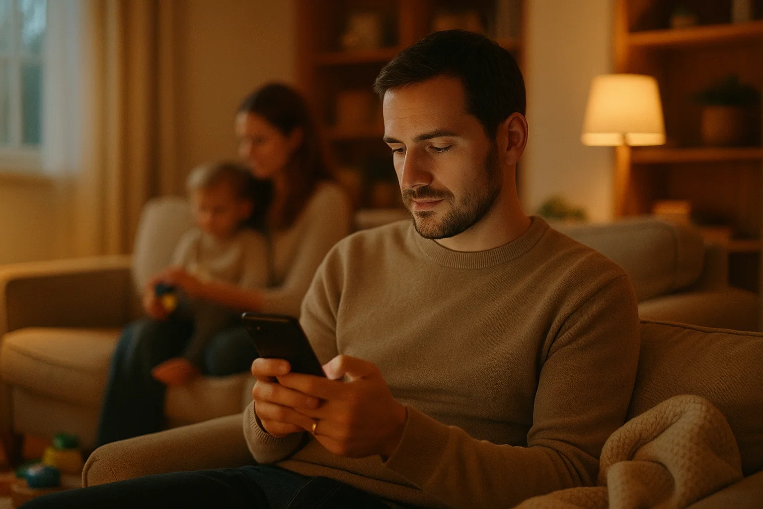 Usuario consultando saldo pendiente y fecha de pago en la app Crédito Favorito.