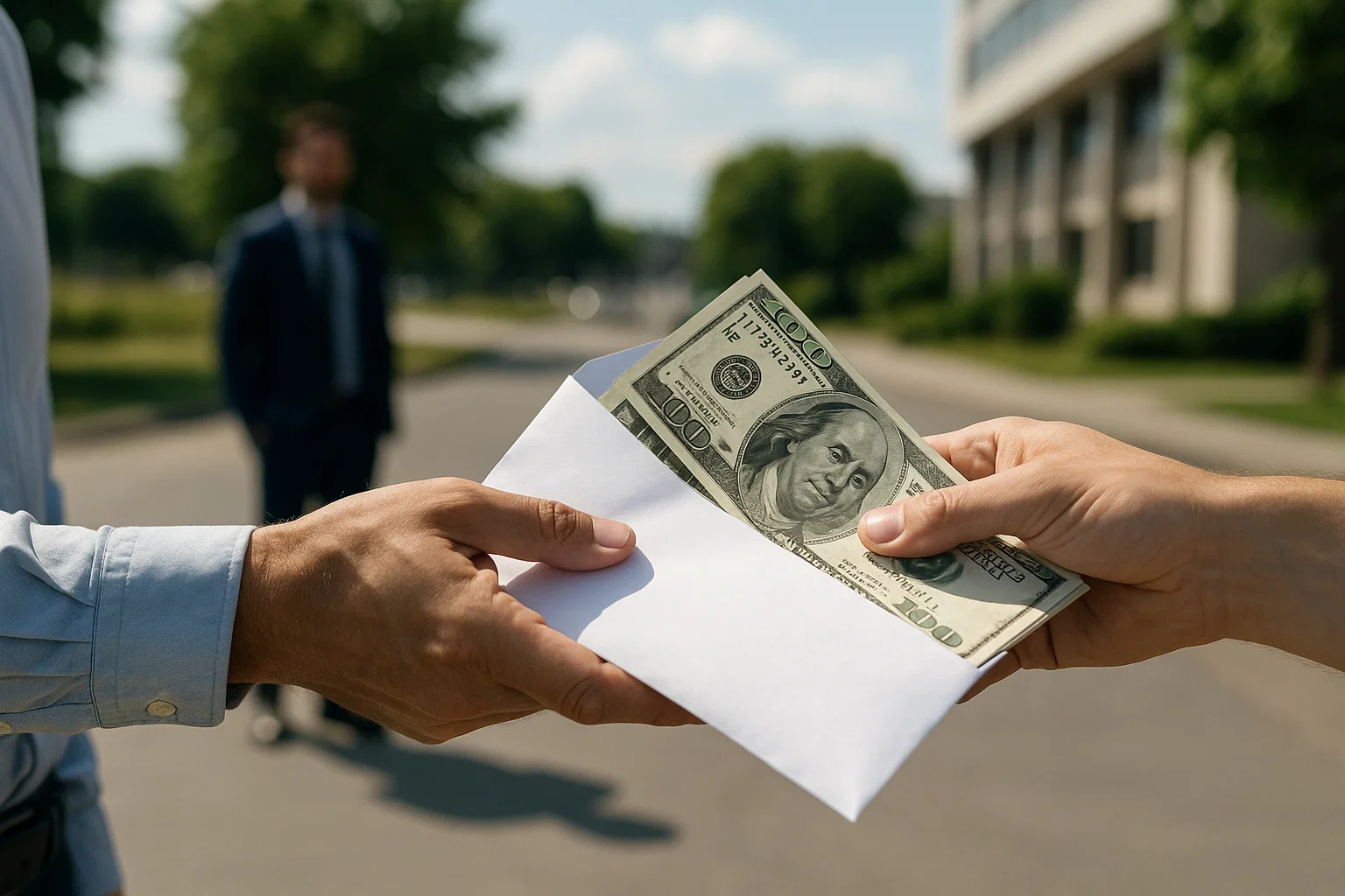 imagen de persona recibiendo su decimo tercer